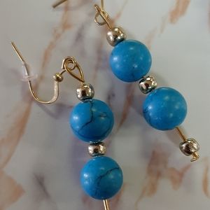 Turquoise Beaded Earrings